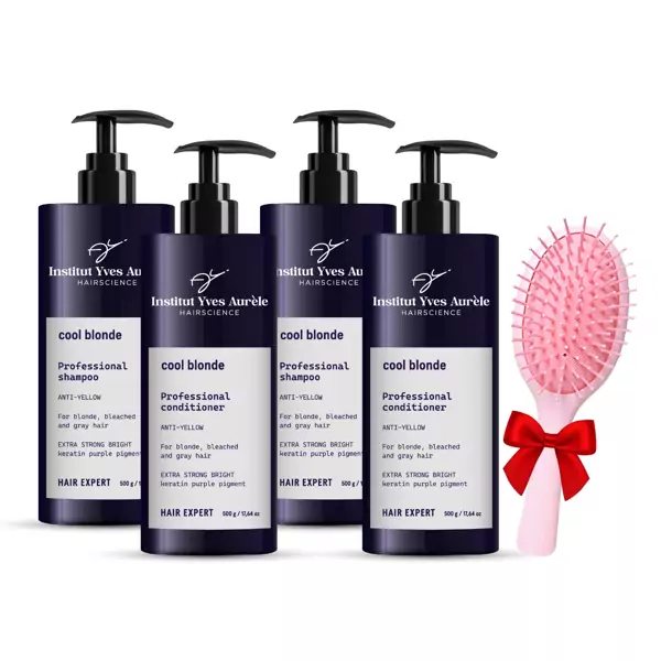 Geltonus tonus neutralizuojantis rinkinys (šampūnas ir kondicionierius) + DOVANA (papildomas rinkinys) Geltonus tonus neutralizuojantis rinkinys (šampūnas ir kondicionierius) + DOVANA (papildomas rinkinys)